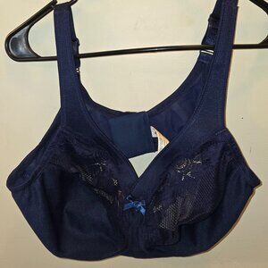Glamorise Magic Lift Bra 40F in Navy